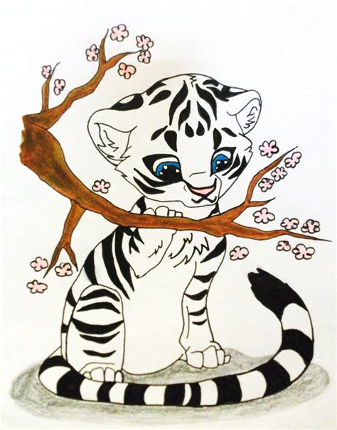 Tiger Cub Drawing at GetDrawings | Free download