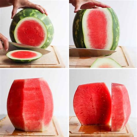 How To Cut A Watermelon Step By Step Tutorial Feel Good Foodie