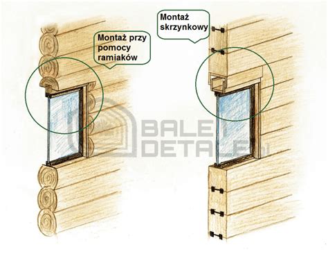 Jak wygląda dobry montaż okien i drzwi w domu z bali BaleiDetale pl