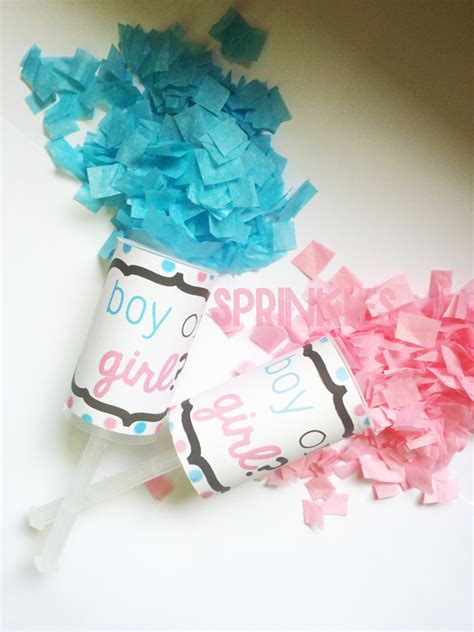 Gender Reveal Confetti Poppers Confetti Shooters Confetti