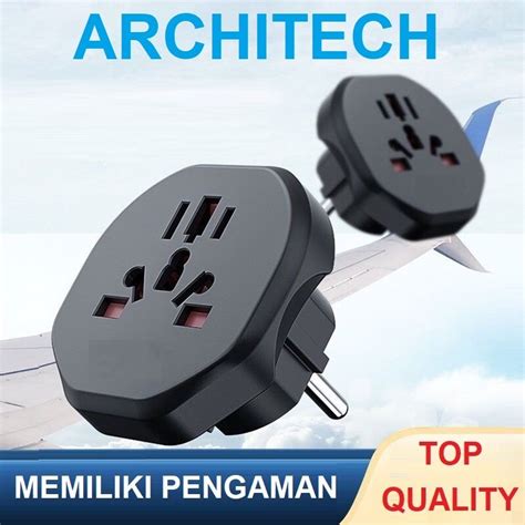 Jual ARCHITECH Travel Adaptor Multi Country Adapter Universal