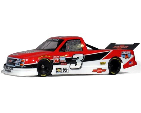 McAllister Racing Chevy Oval Truck 1 10 Pan Car Body Clear 030