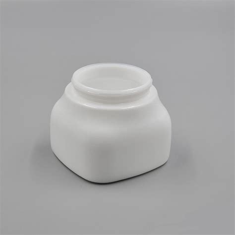 Ml Opal White Ceramic Cosmetic Jars Cream Containers For Body Scrub