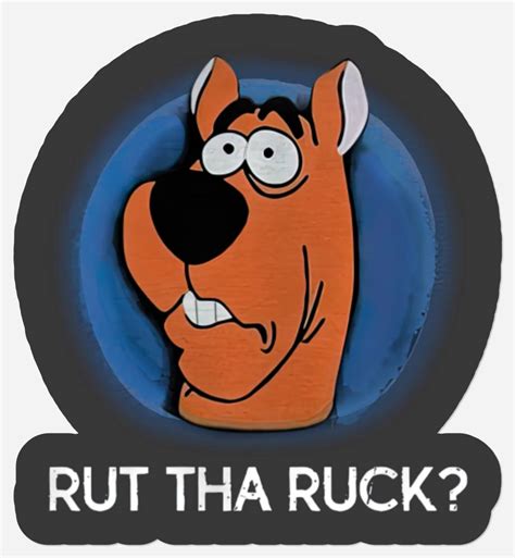 Scooby Doo Rut Tha Ruck Stickers Scooby Doo Stickers Sold By Elen