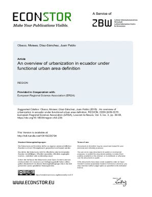 Fillable Online An Overview Of Urbanization In Ecuador Under Functional