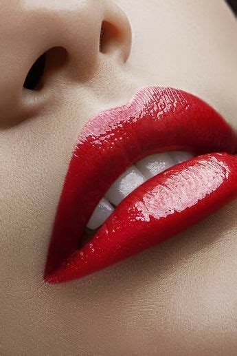 Closeup Beautiful Female Lips With Red Lipstick Artofit