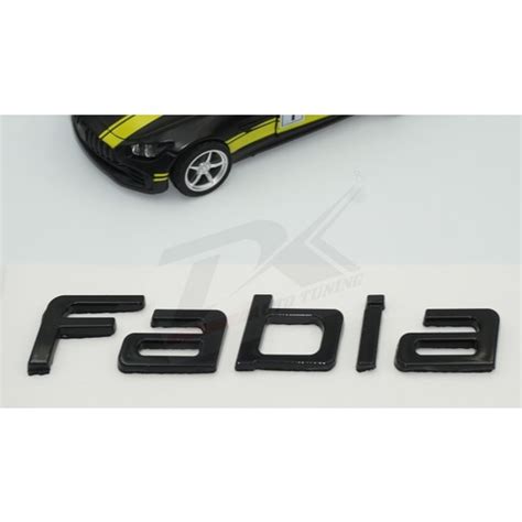 Dk Tuning Skoda Fabia Bagaj Parlak Siyah Abs M D Yaz Logo Fiyat