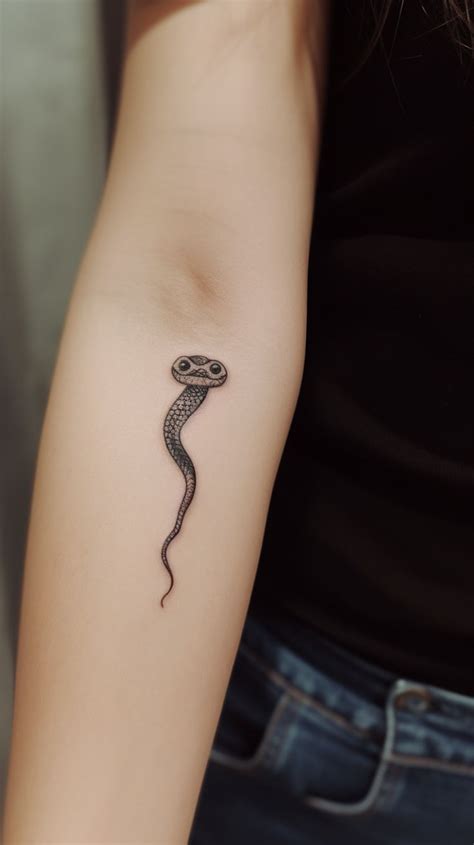 Minimalist Snake Tattoo