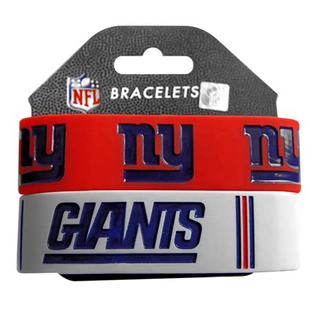 Nfl Football Silicone Rubber Wrist Band Two Bracelets Choose Your Team