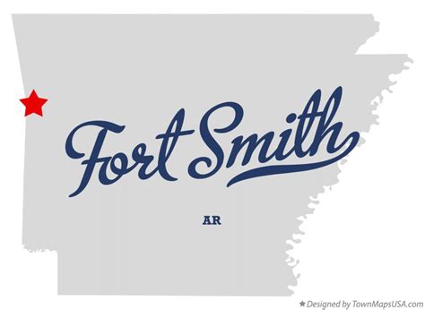 Map of Fort Smith, AR, Arkansas