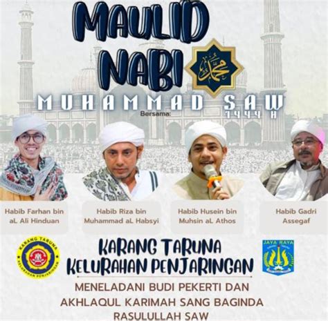 Kt Penjaringan Gelar Maulid Nabi Kegiatan Keagamaan Harus Sering Dilakukan