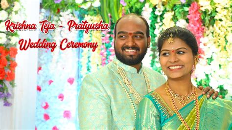 Krishna Teja Weds Pratyusha Wedding Ceremony Friendsphotography YouTube