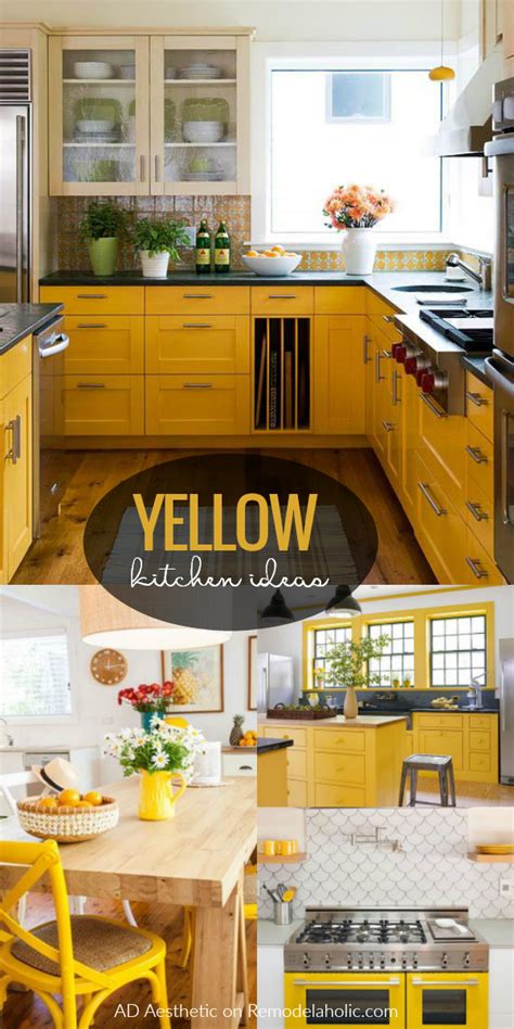 Remodelaholic Sunny Yellow Kitchen Decorating Ideas Yellow Kitchen