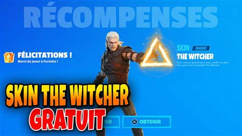 Comment Avoir Le Skin The Witcher Gratuit Sur Fortnite Chapitre