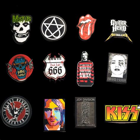 110 PCS Rock Band Logo Stickers Decal Lot Punk Music Vinyl Etsy