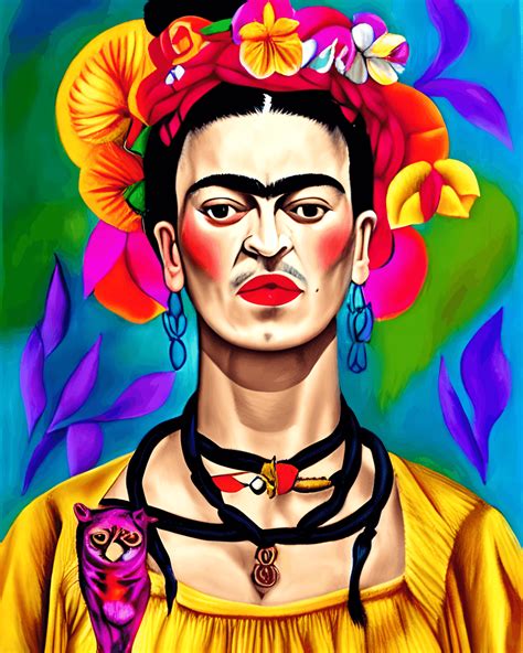 Frida Kahlo Fresh Photo Rockabilly Style Creative Fabrica