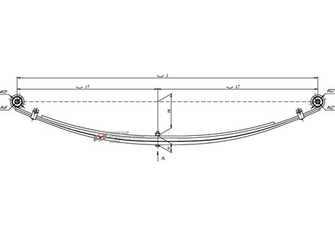 Задняя рессора ГАЗ Газель 3-х листовая 3302-2912012-11-10