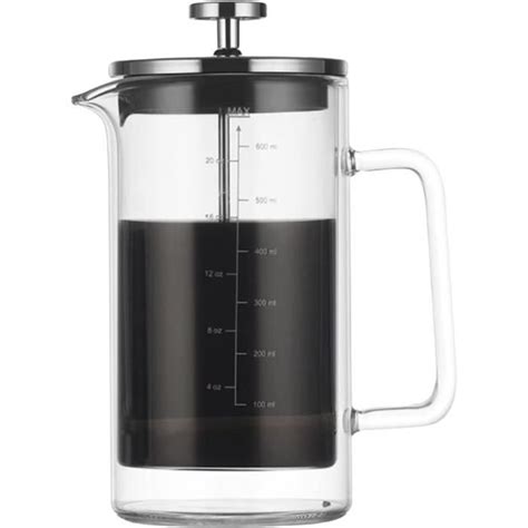 Cafetière Française À Double Paroi En Verre Borosilicate Résistant À La