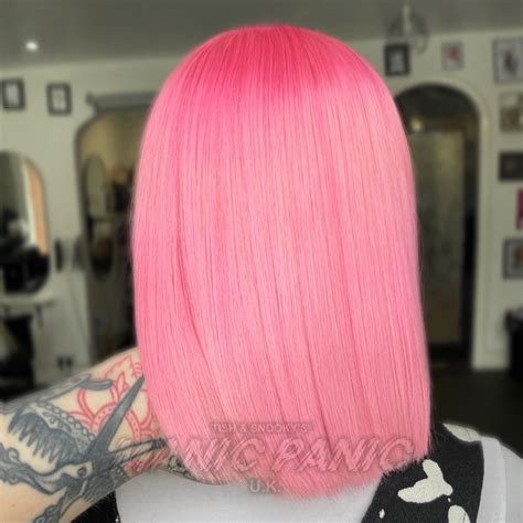 Cotton Candy Pink Amplified Hair Colour Dye Manic Panic Uk