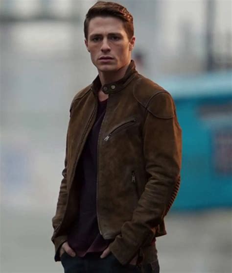 Colton Haynes Arrow Season 3 Roy Harper Suede Jacket - Jackets Creator