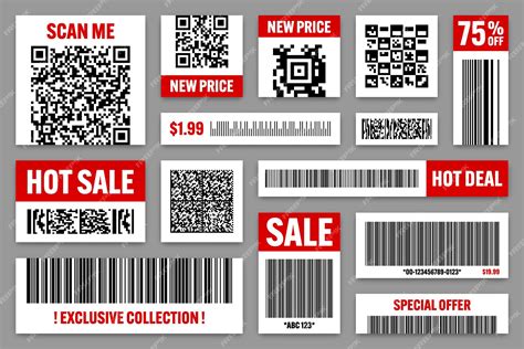 Premium Vector Set Of Product Barcodes And Qr Codes Special Offer