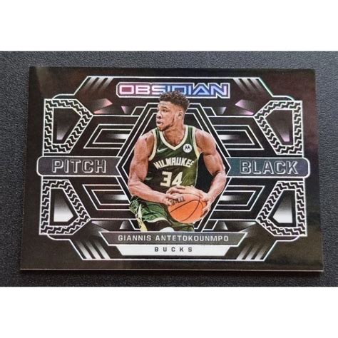 2021 22 Obsidian Giannis Antetokounmpo Pitch Black 限量99張 字母哥 蝦皮購物