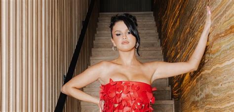 Selena Gomez Rang In Her 31st Birthday While Wearing a Fiery Red Minidress