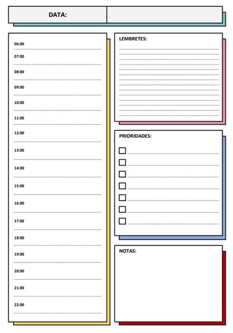 Planner Diario 2023 Excel Easy