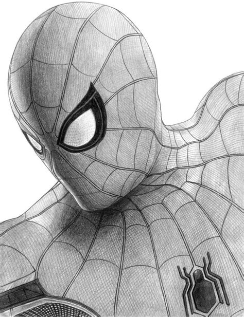 Spider-Man Homecoming Drawings Black And White Morales Faceshell ...