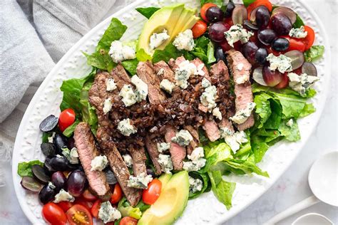 Gegrilltes Steak Mit Salat Und Balsamico Glasur Rezept Elle Republic