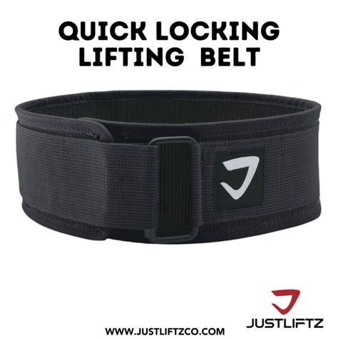 justliftz quick locking weight lifting belt lever belt velcro belt gym