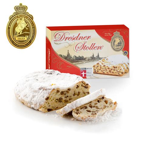 Dresdner Christstollen 500g Rotes Motiv günstig bestellen