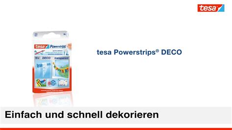 Transparente Klebestreifen Tesa Powerstrips Transparent Youtube