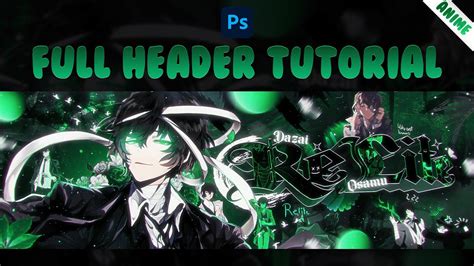 How To Make The Best D Text Anime Header In Photoshop Free