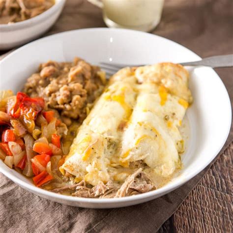 Pulled Pork Enchiladas Sour Cream Sauce Dishes Delish