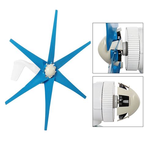 800w Wind Turbine 6 Blades Dc 12v24v Wind Turbine Generator High Wind