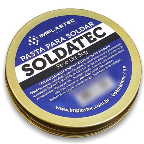 Pasta Soldatec Implastec Pastoso Solda Fluxo 50g