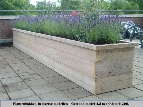 Reclaimed Wood Planter With Lavender Tuin Tuin Bloembakken Planters