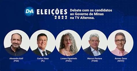 Debate da TV Alterosa para governador de Minas veja horário regras e