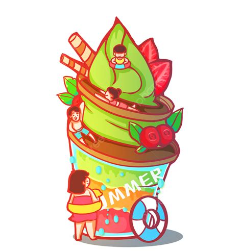 Verano Caliente Helado Creativo Helado Verano Png Verano Bebida Fría Bebida De Hielo Png Y