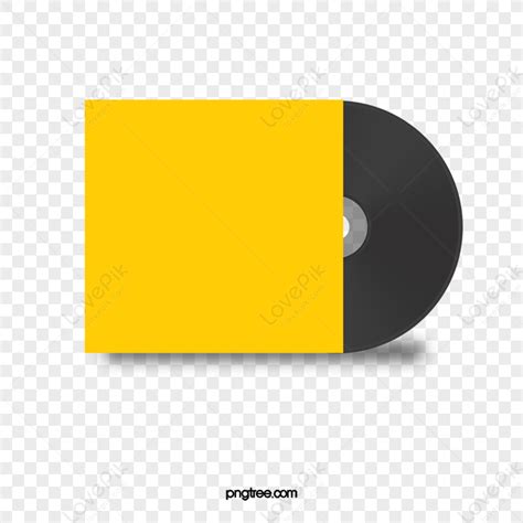 Vector Vinyl Record,front Cover,packaging,yellow PNG Picture And ...