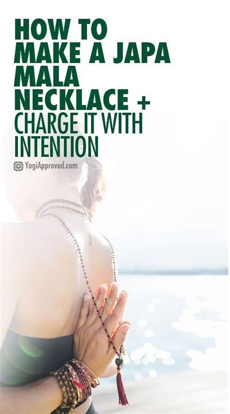 How To Make A Diy Japa Mala Necklace Charge It With Intention Step By