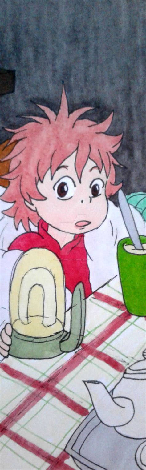 Human Ponyo Bookmark by InkArtWriter on DeviantArt