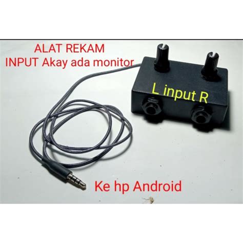 Jual ALAT REKAM MIXER KE HP ANDROID INPUT AKAY Shopee Indonesia