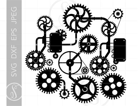 Steampunk Gear Silhouette