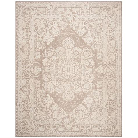 SAFAVIEH Reflection Beige Cream 10 Ft X 14 Ft Border Distressed Area