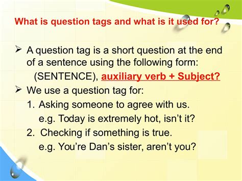 How To Form Question Tag In English Eslbuzz