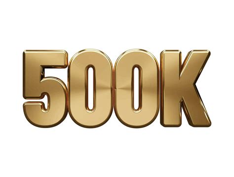 500k Follower Text Effect 11110451 Vector Art At Vecteezy