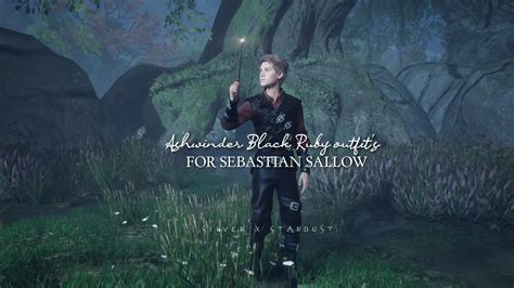 Ashwinder Black Ruby Outfit S For Sebastian Sallow At Hogwarts Legacy