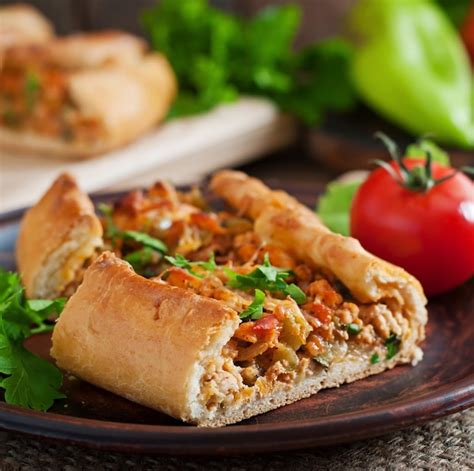 Premium Photo Turkish Pide Traditional Food With Beef And Vegetables